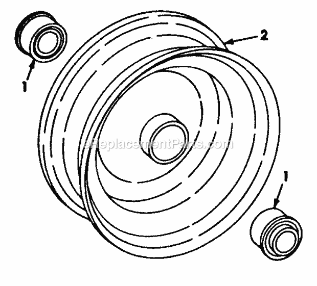 Front Wheels Diagram and Parts List for 1604 2050598U, 144-582-399, 145-582-399, 142-582-3 Cub Cadet Lawn Tractor